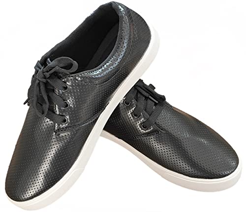 Image of DRUNKEN Men's Stylish Casual Slip-On Sneaker Shoes Black Slip-On Shoes, Casual Loafer Shoes