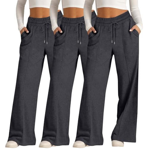 Pantalon large femme grande taille style Palazzo de survêtement