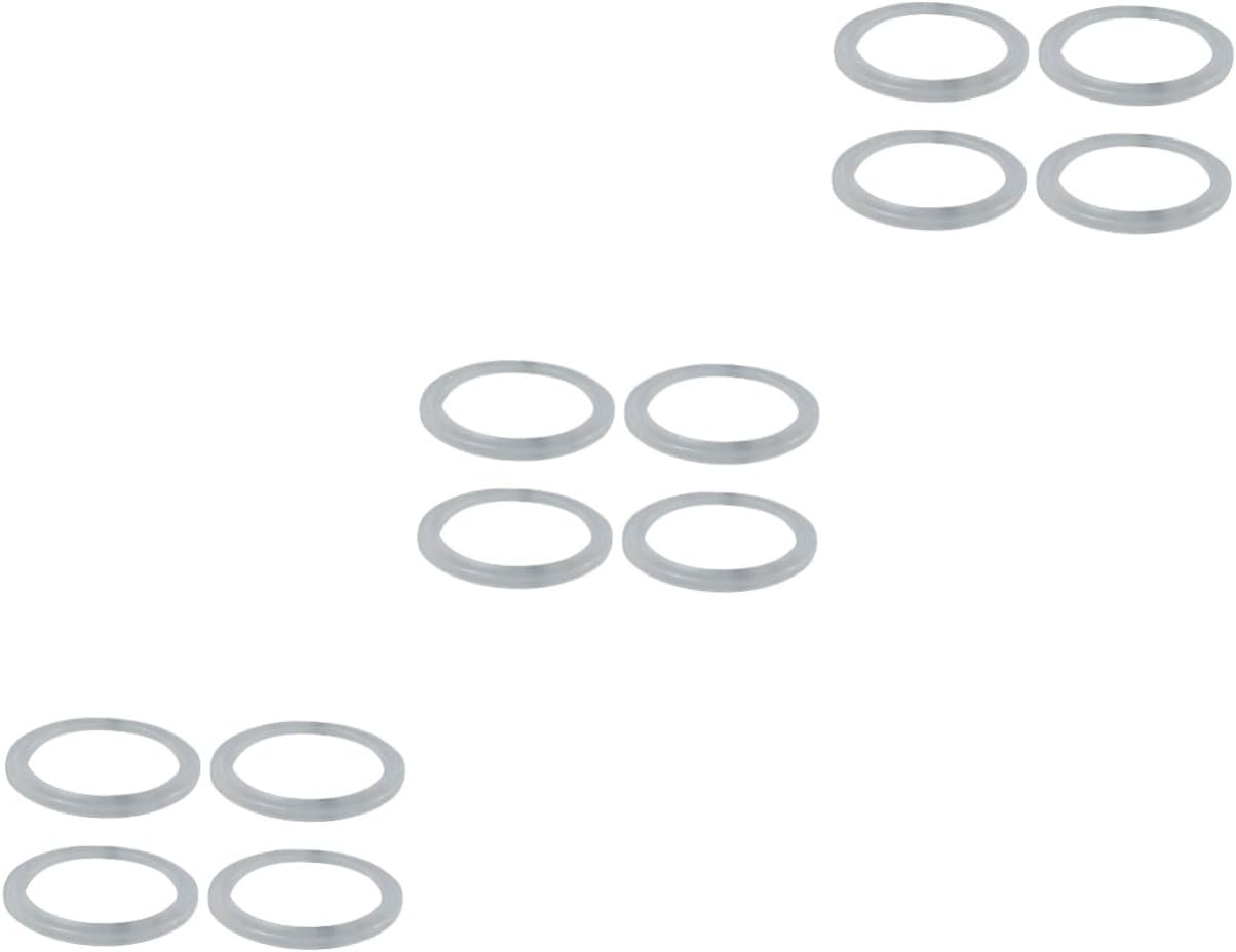 NOLITOY 12pcs Silicone Seal for Insulation Cups Replacement Gaskets Outer Diameter Inner Diameter Thickness for Vacuum Bottles and Easy to Clean