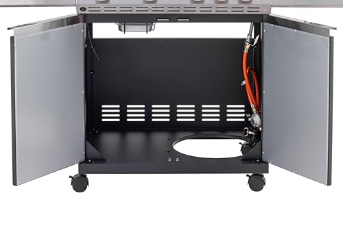 Foto von Tarrington House BBQ Gas-Grill PAXTON, 4-Brenner-Gasgrill mit Seitenbrenner, schwarz, Warmhaltegitter, 11kg Gasflasche für Outdoor, Balkon, Camping