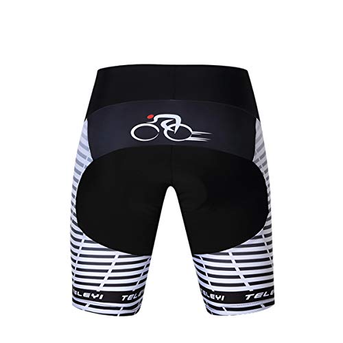 Calzas cortas de ciclismo para hombre con acolchado miniatura 3