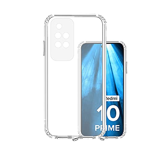 VIDO Transparent Back Case Cover for REDMI 10 Prime (Soft & Flexible & Camera Protection Back Case)
