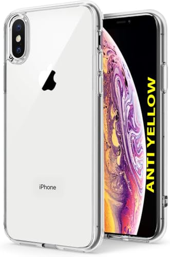 Image of DIZORO Crystal Clear Compatible with iPhone Xs Max Case with Anti-Yellow Shockproof Transparent Cover
