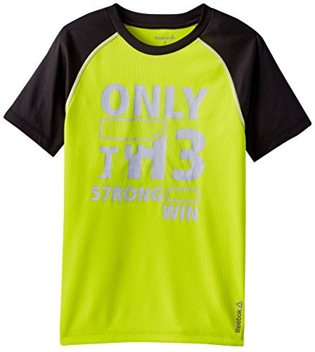 Reebok Toddler Boys' Active Short Sleeve T-Shirt, Semi Solar Yellow, 2T