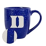 Rico Industries NCAA Duke Blue Devils Standard Royal Blue 16 oz Team Color Laser Engraved Speckled Ceramic Coffee Mug