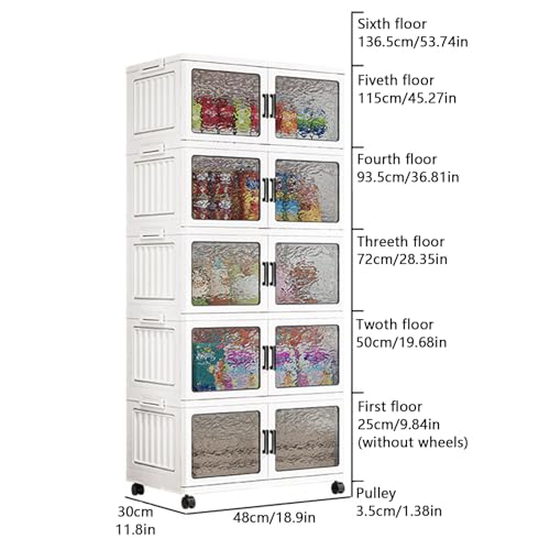 Solution gain de place : boîtes de rangement haute résistance pliables à roulettes - 4