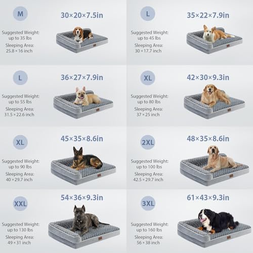 BFPETHOME Orthopedic Washable Dog Bed, Sleeping Couch for Large Senior Dogs by BFPETHOME - Image 2