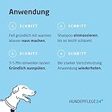 Natürliches Hundeshampoo gegen Juckreiz 3in1 - Mit Fellglanzformel und integriertem Conditioner - Unterstützend bei Milben, Flöhe & Pilzbefall - Shampoo für Hunde, Katzen und Jungtiere 500ml
