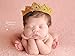 Handmade Premie Crown, Baby Boy Girl Photo Prop, Gender Neutral Infant Photography Prop, Gold (Premie, Gold)