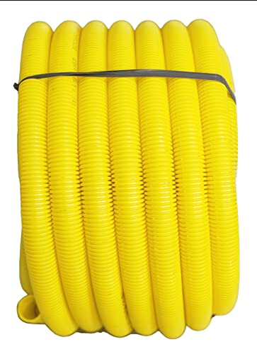 Conduíte Corrugado Eletroduto Amarelo Diâmetro Interno 32 mm - 1