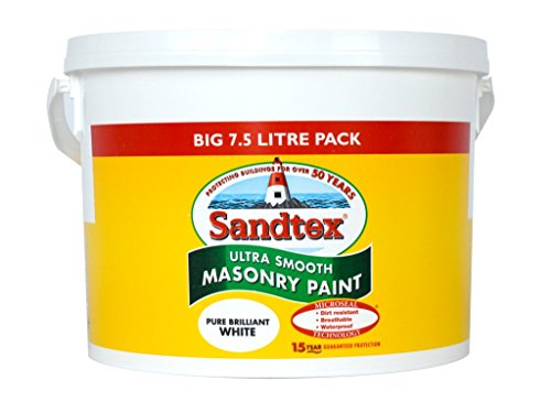 Sandtex Ultra Smooth Masonry Paint 7.5L Pure Brilliant White