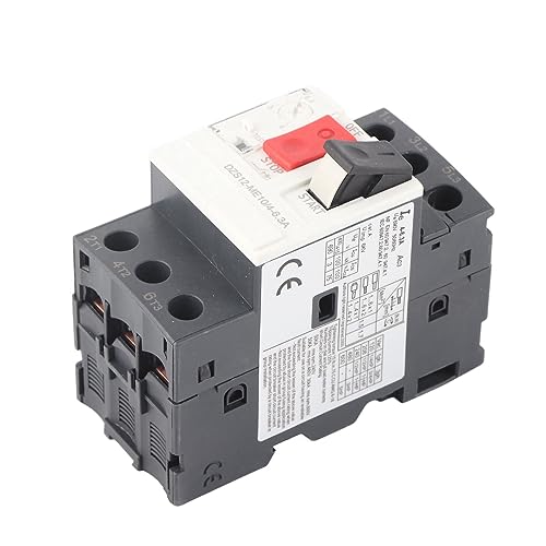 Motorschutzschalter, AC690V, Vielseitiger Motorschutz, Bietet Schaltersicherheit, Einfache Installation, 35-mm-Führungsschienenmontage für die Industrie (GV2-ME10C 4-6,3A)
