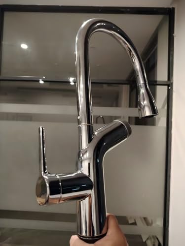 Image of Cobbe Kitchen Tap with Water Filter, Kitchen Tap Mixer Pull-Down Sprayer, High Arc Swivel Single Handle Sink Faucet - Removes Lead, Chlorine, Odor & Bad Taste (Comes with 3 Carbon Filters)