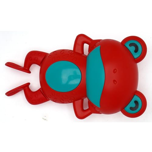 Image of Swimming Frog Bath Toy for Kids | Floating Water Toy with Moving Action | Colorful Frog Toy for Bath Time, Pool Play & Water Fun for Toddlers Red Colour
