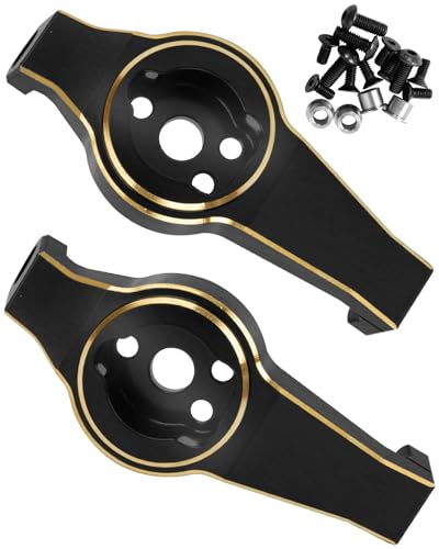 hopsupRC Brass Caster Blocks Protal Drive C Hub Carrier Upgrades Part for 1/10 TRX4,TRX6,Brass Caster Blocks Protal Drive C Hub Carrier Hops Up,Black