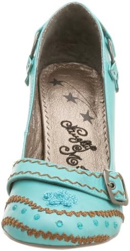 Naughty Monkey Women's Playful Buckle Pump,Turquoise,8.5 M | Image 1