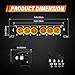 Willpower 12 inch Single Row Amber LED Light Bar 60W 4x4 Off Road Light Bar Flood Beam LED Work Light Truck UTV 4x4 Cars SUVs ATVs Boats Fog Driving Light with Wiring Harness kit