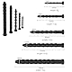 BDSMYEE Dilator Harnröhre Edelstahl hohl 5 Set, Harnröhren Dilatatoren Mann Penis Plugs, Hohler Silikon Penis Plug Harnröhren Dilatatoren Für Männer
