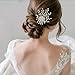 JULIYOOYOO Wedding Hair Accessories Pearl Flower Side Clip Bridal Pearl Hair Clip Wedding Hair Jewelry for Bride and Bridesmaids