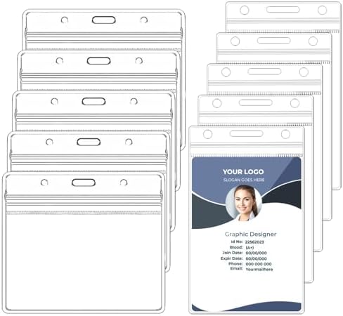 WENRENMK 12er Set Scheckkartenhüllen - Transparente EC-Karten Schutzhüllen Mit Löchern