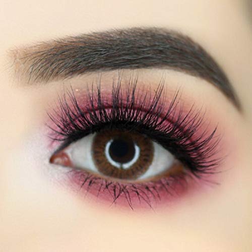 Lente de contacto de color Brown 3tons + Avizor Solution multifunción para lente 10 ml + Kit de almacenaje color aleatorio, caja incluye cortador y aplicador -12 meses sin Correction