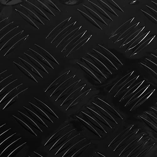 Gesexi 36 Inch Heavy Duty Aluminum Truck Bed Tool Box 5 Bar Tread Trailer Pickup Underbody Toolbox, Rv Storage Organizer, Underbed Tools Organizer With Lock & Keys,Black(36"X18"X17") #TOP7