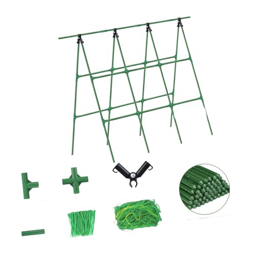 A Frames Garden �l�b�g�ƃl�N�^�C�t���A�R�[�e�B���O�X�`�[�� 47x63 �C���` | �ȒP�ɑg�ݗ��āA�����A���O���\�Ȓ�A��؁A�Ԃ̂��߂̈��肵���O�p�`�̃f�U�C��