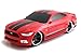 Jada Toys HyperChargers 1 16 Big Time Muscle R/C 2015 Mustang GT Vehicle, Red with Black Stripes
