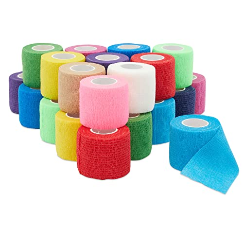 ๐ฅ Cashback up to 70% 24 Pack Self Adhesive Bandage Wrap, Cohesive Medical Tape for Vets (12 Colors, 2 in x 5 Yards) ๐ฅ Cashback up to 70% 24 Pack Self Adhesive Bandage Wrap, Cohesive Medical Tape for Vets (12 Colors, 2 in x 5 Yards)