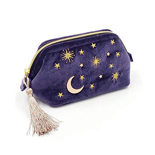 Preisvergleich Produktbild Tragbare Schminktasche Reisetasche - Kosmetische Organisationstasche für Frauen und Mädchen (N blue)