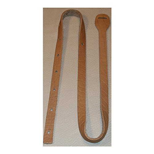 Lakota Leathers LK-SPM Bison Hide Mandolin Strap 48 in - Spruce