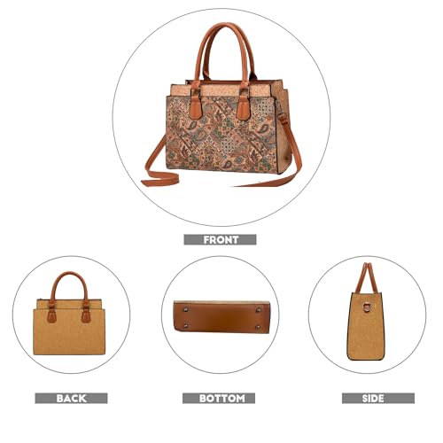 Image of Natural cork Large capacity shoulder bag handbag crossbody