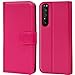 Produktbild Conie Handyhülle für Sony Xperia 1 II Hülle, Premium PU Leder Flip Schutzhülle klappbar für Sony Xperia 1 II Tasche, Pink