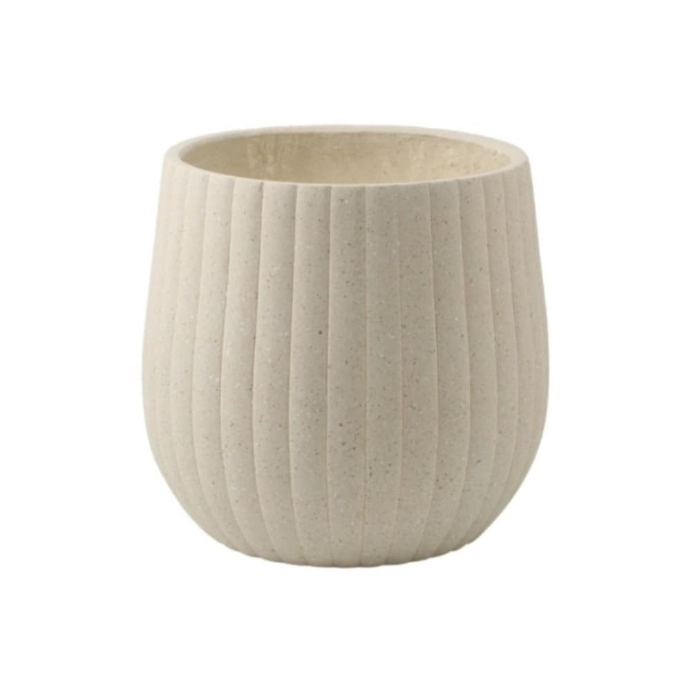 XBGfdySD Texture Concrete Flowerpot, Rotundity Plant Pot with Drainage Hole, for Indoor and Outdoor Use Garden or Patio Planter(Small)