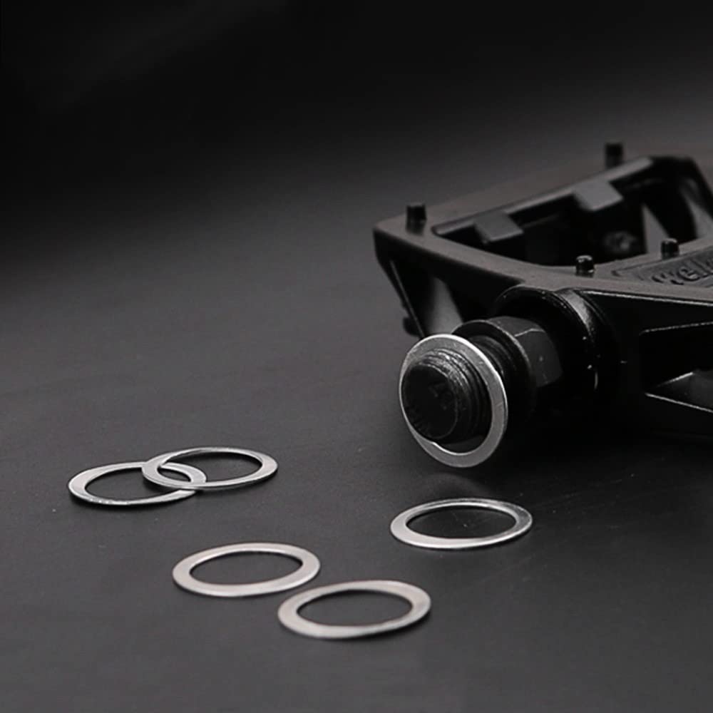 10 Rondelles De Pédale En Inox 20x15mm – Réduisez Les Vibrations Et Protégez Les Filetages De Votre Vélo