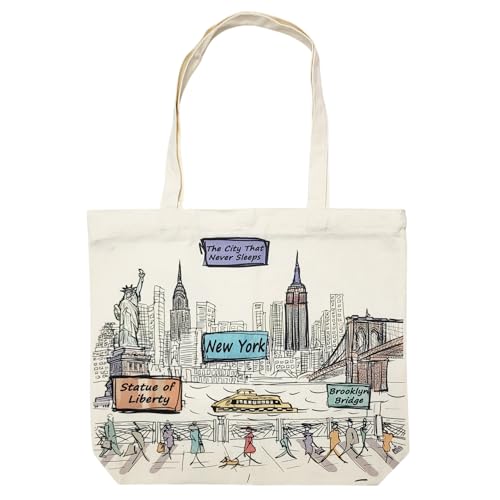 Beary Blu Cities Around the World Tote Bag New York