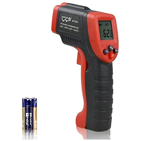 Wintact Digital Infrared Thermometer -58 to 1022℉ (-50 to 550℃) Non-Contact Laser Temperature Gun Measuring Surface for Kitchen Cooking Food Fluid BBQ Frying Meat Cover