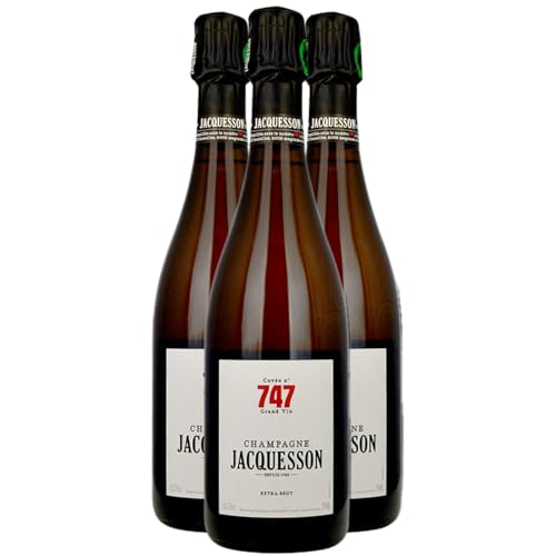 Champagne Jacquesson Cuvée 749 Extra Brut blanco 2021 - DOP Champagne - Champán - Francia - Variedades de uva Chardonnay,Pinot Noir,Pinot Meunier - 3x75cl