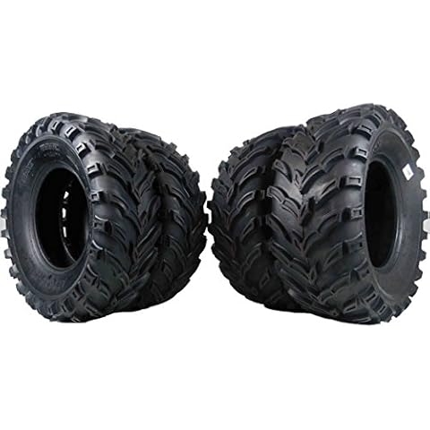 MASSFX 26x9-12 Front (2) & 26x11-12 Rear (2) Tire Set for All-Terrain (ATV), Utility-Task (UTV), and Side-by-Side (SxS) Vehicles - 6-Ply with 1/2" Tread Depth 26x9x12; 26x11x12 (4-Pack) Cover