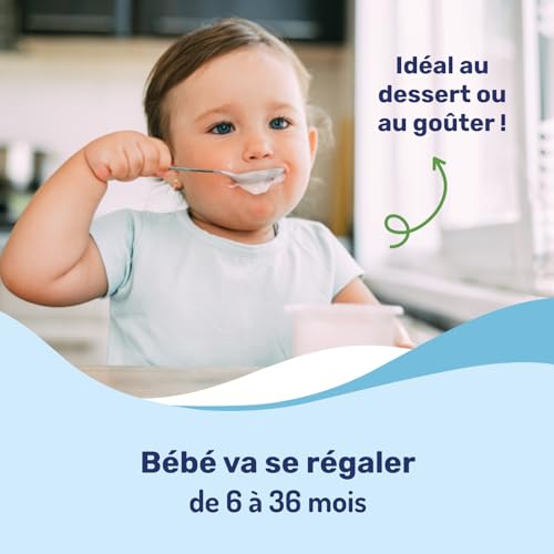Nestlé Bébé - P'tit onctueux Croissance mini nature - dès 6 mois - 6 x 50g (Lot de 3)