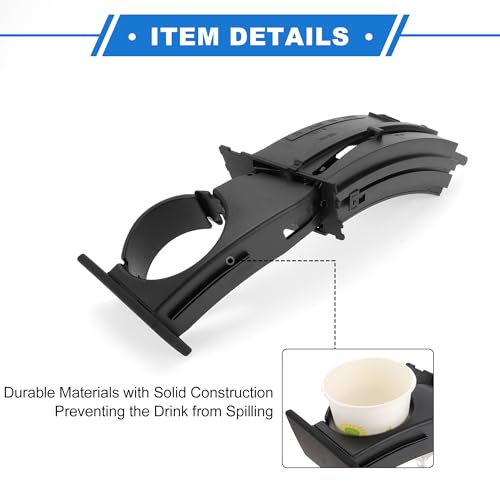 Portavasos compatible BMW X3 E83 03-06 negro izquierdo miniatura 4