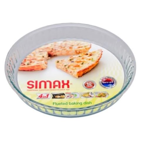Simax 11 Inch Glass Pie Pan Cover