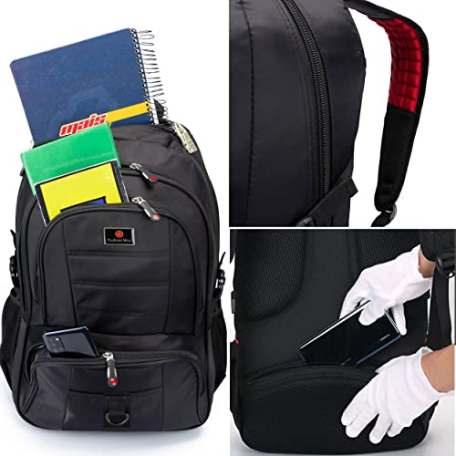 Mochila Masculina Grande para Viagem de Moto com Entrada USB e Fone de Ouvido