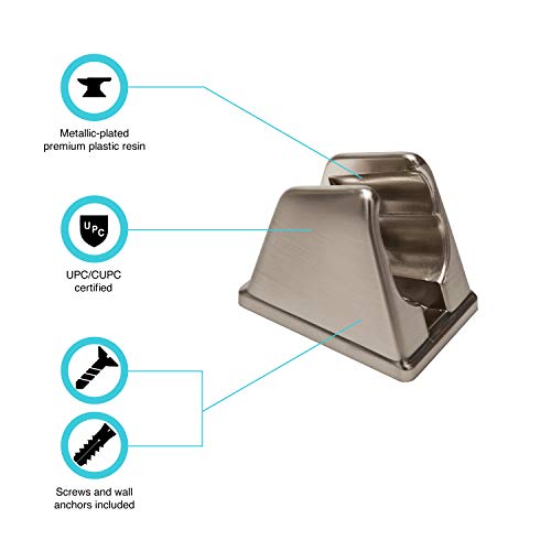 Dura Faucet Df-Sa156-Sn Rv Handheld Shower Wand Bracket Holder - Mounting Screws Included (Brushed Satin Nickel) #TOP2