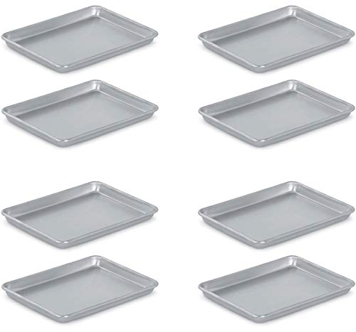 Wear-Ever Vollrath 5220 9 12-Inch x Collection Quarter-Size Sheet Pans Four Pack Silver