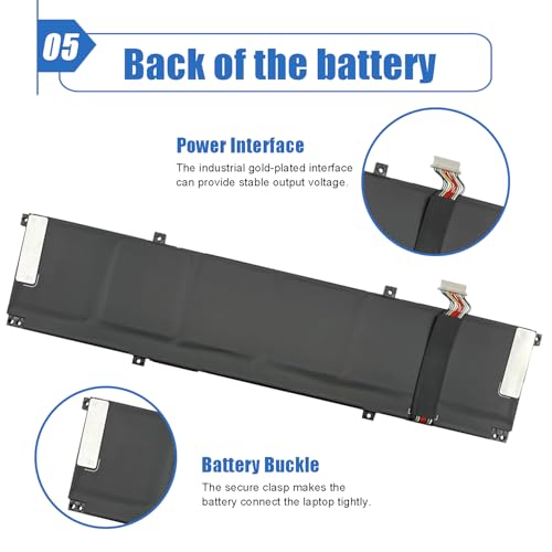 Image of FZ06XL Laptop Battery 83Wh Replacement for HP Spectre x360 2-in-1 Envy 16-h0011TX 16-f0035nr 16-h0006TX 16 h0112nr 16-h0795ng 16-h0018TX 16-f1075ng Series FZ06083XL M48025-005 M47636-2C1 M47636-2D1