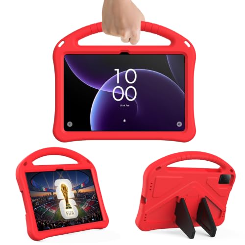 Doo �Ή� TCL TAB 10 Gen4 10.1�C���`�p �P�[�X �n���h���t�� �X�^���h�@�\ EVA�f�� ���y�� �ϏՌ� ��t�ȒP �q���p | TCL TAB 10 Gen4 8483A �p�J�o�[ �n���h�������₷�� �����h�~�i���b�h�j