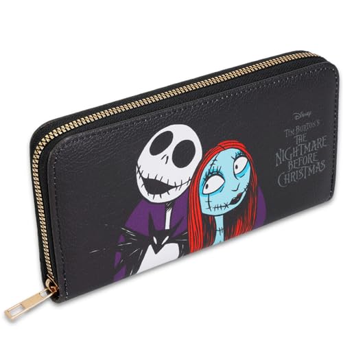 Image of Disney Nightmare Before Christmas Wallet Set - Bundle with Jack and Sally Wallet for Women Plus Phone Wallet, More | Jack Skellington Wallet for Girls