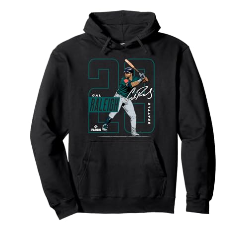 Cal Raleigh | Seattle MLB Baseball Players | MLBCRA202M Pullover Hoodie