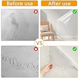 Electrostatic Wall Protective Film - Clear Plastic Static Cling Protector Film Removable Contact Paper, Non Adhesive Washable Protector Film Sticker for Wall, Cupboard, Dogs,Cats,Trash Can (40X300cm) - Image 4